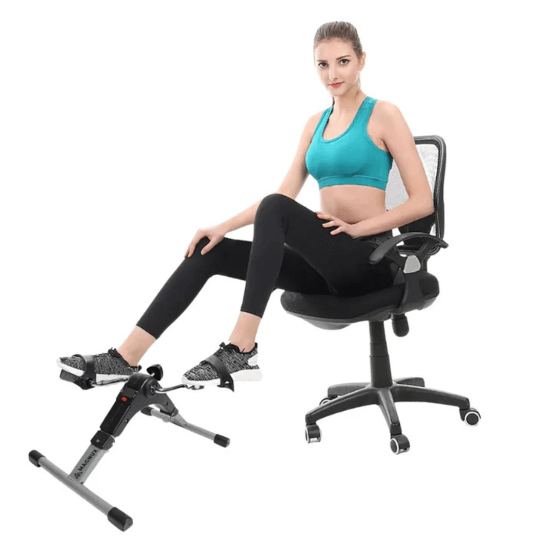 Bicicleta Estática con Pantalla Y Fuerza Ajustable