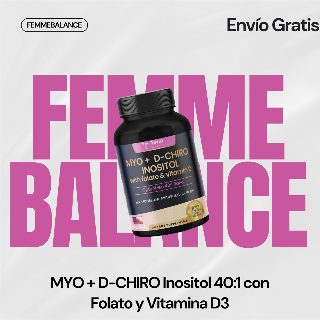 FemmeBalance, “MYO + D-CHIRO Inositol 40:1"