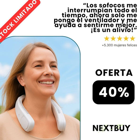 Ventilador de cuello +Alivio para esos momentos de calor.