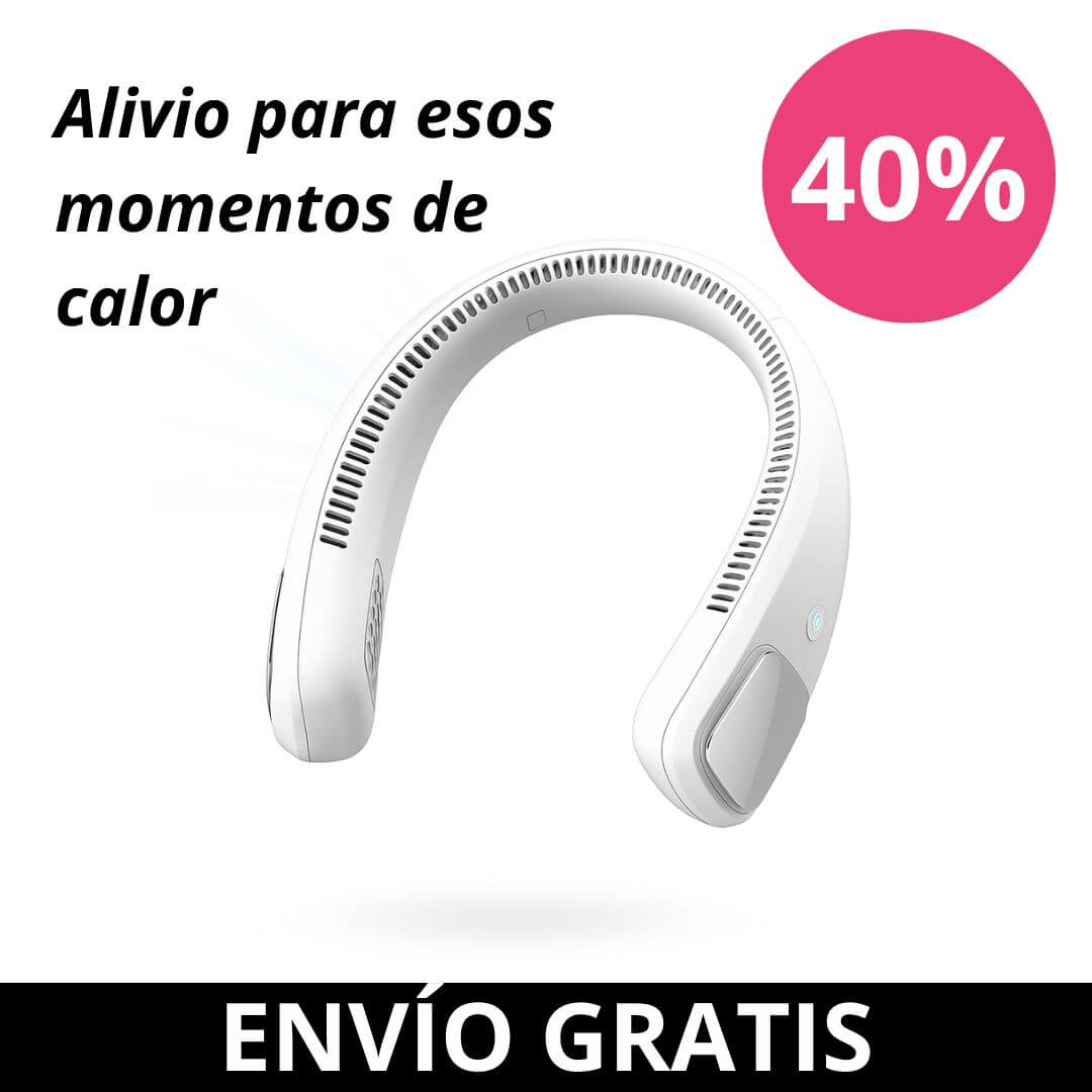 Ventilador de cuello +Alivio para esos momentos de calor.