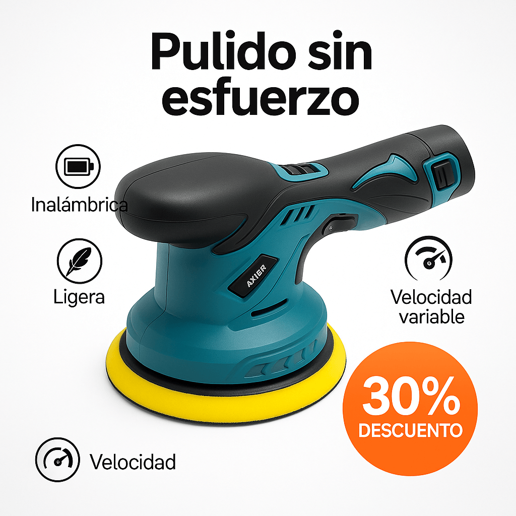 Pulidora Inalámbrica para Autos – Brillo Profesional con menor Esfuerzo.