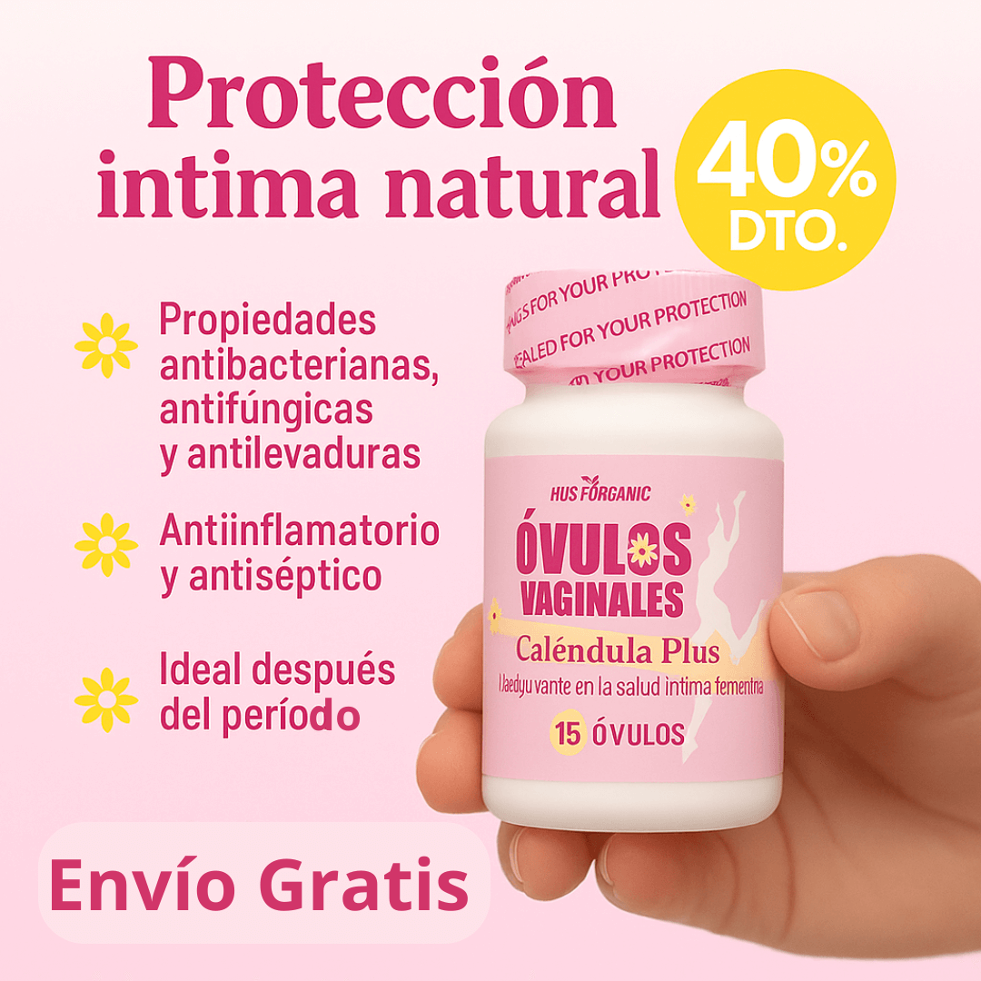 Óvulos Vaginales Naturales con Caléndula